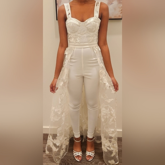 Fashion Nova Love And Lace Jumpsuit - Picture 2 of 8